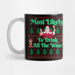 Most Likely To Drink All The Wine Mug